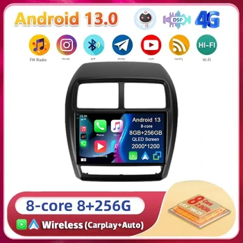 Android13 Carplay на авточасти За Mitsubishi ASX 1 2016 2017 2018 2019 2020 2021 2022 Мултимедиен Авто Радиоплеер Видео WIFI + 4G GPS DSP