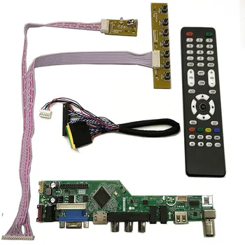 Контрольор карта на Водача на Монитора Комплект За LP173WD1 B173RW01 TV + HDMI + VGA + AV + USB + Audio LCD Led дисплей за Контрол