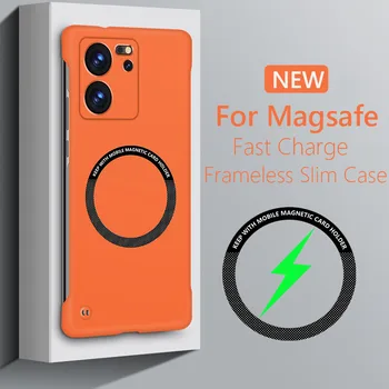 Бескаркасный Магнитен Калъф Magsafe Slim Case За Xiaomi 13T Pro Xiaomi13TPro Xiaomi13T 5G Безжична Зареждане на Твърда Делото