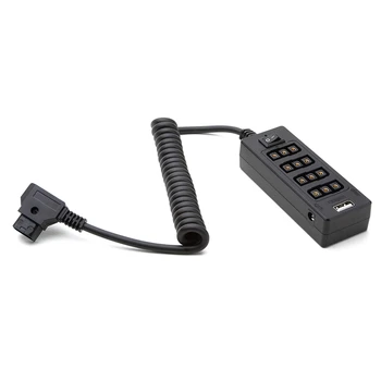 D-Tap До 4 конектори D-Tap 2 USB изхода за постоянен ток, кран захранващ кабел, Сплитер, център За акумулатори Anton Bauer V Mount, трайни