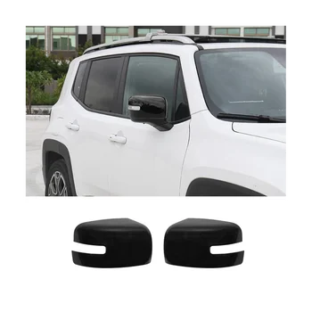 Тампон върху Огледалото за обратно виждане, Тампон върху Рамката на Страничните Огледала, Стикер за Jeep Renegade 2016-2023 Аксесоари - ABS Черна