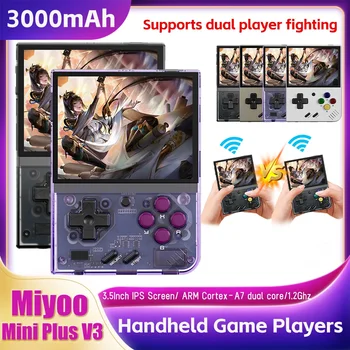 Miyoo Mini Plus Портативна Преносима Игрова конзола в ретро стил Linux System 35000 + Игри 3,5-инчов IPS Miyoo Mini + Подарък пакет за Игра на играча