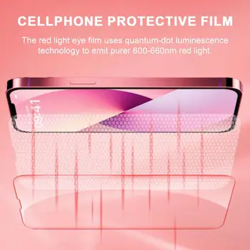 Телефонна закалена филм 9h висока твърдост Quantum-съвет за защита на очите Защитно фолио за екрана на мобилен телефон, закалена фолио за Iphone 13