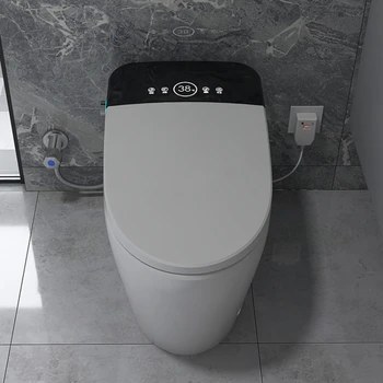 Напълно автоматичен 110/220 v s p trap мивка пълномаслено електрическо биде автоматично промиване на интелигентен умен тоалетна с тоалетна чиния