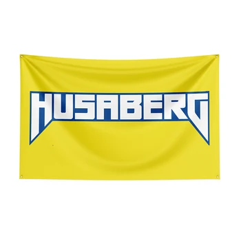 90x150 см Флаг Husaberg, аксесоари за мотоциклети с принтом от полиестер, банер за вашия интериор - Flag Decoration, Банер с флаг, Знамена-стрии