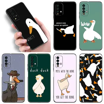 Игри Калъф За Телефон Duck Goose За Xiaomi Redmi Note 5 6 9T K20 K40 K50 Pro 7A 8А 9А 9В 9i 10A 10В A1 S2 Мек Черен Калъф от TPU