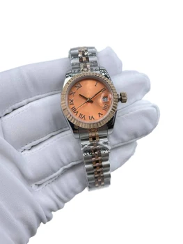 Модерен дамски часовник 26 мм с механичен механизъм и прозорец календар