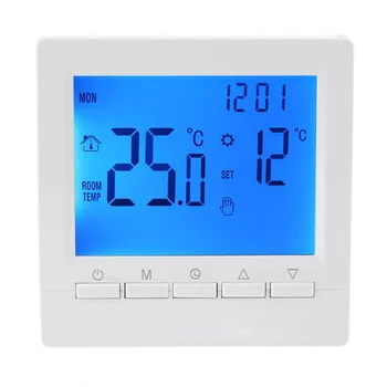 1 комплект термостат Програмируем цифров регулатор за стайна температура с LCD затопляне на помещения, подово Отопление, Вградени сензорни аксесоари