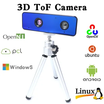 3D ToF камера RGB Сензор дълбочина AI Робот AGV Интелигентен Автомобил Самостоятелен Проследяване на навигационния модул за Визуален 3d визуално наблюдение