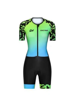 НОВ 2022 ENCYMO Skin Suit Пълнозърнести Чорапогащи, Дрехи За Колоездене Триатлонные Комплекти Skinsuit Майо Ropa Ciclismo Гел МТБ Велосипеди Трико