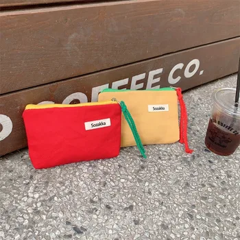 Kawaii Пътна карта за червило, ключ, чанта за съхранение на слушалки, портфейл за монети, женски козметична чанта за грим, органайзер, малки чанти-пликове