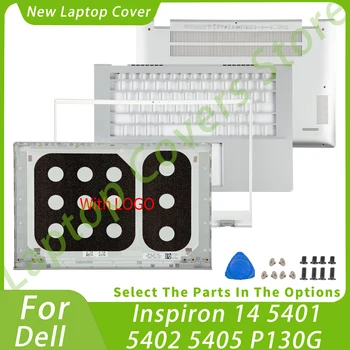 Нови Калъфи За Лаптопи Dell Inspiron 14 5401 5402 5405 P130G Задната част на Капака на LCD дисплея на Предната Рамка, Поставка За Ръце Сребрист Цвят Подмяна на Части Лаптоп