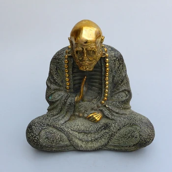 Украса от колекция от статуи на Буда в ретро стил от чиста мед с gilding