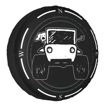 Компас За Шофиране С Кучето Калъф Резервна гума Suzuki Mitsubish 4WD SUV Custom Tire Protector 14 