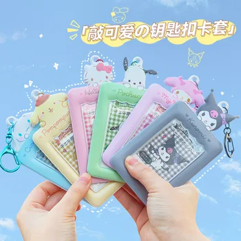 Kuromi KT Melody Pom Purin R5551 Модерен Аниме Държач за карти Мультяшные чанти за съхранение на Монети в Чантата си Подарък за рожден Ден