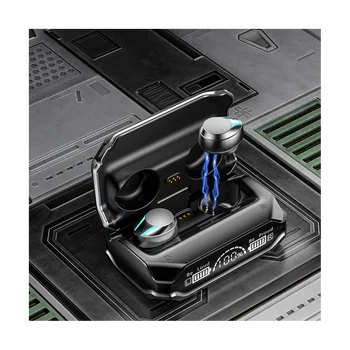Bluetooth слушалка M41, ушите с цифров дисплей, слот за слушалки, Безжични сензорни слушалки