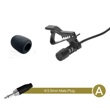 Миниатюрен петличный микрофона на ревера с 35 мм / XLR 3-контактни / XLR 4-контактни части за свързване - идеален за излъчване и запис