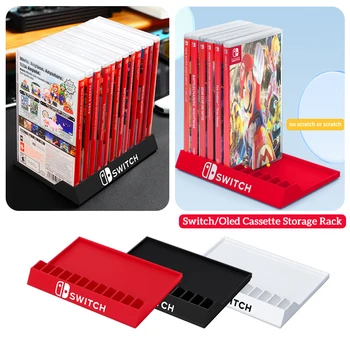 Nintendo Switch Card Case Настолна кутия за съхранение на карти игра Switch OLED, стойка за съхранение на касети, скоба за съхранение на игри на дискове за NS OLED
