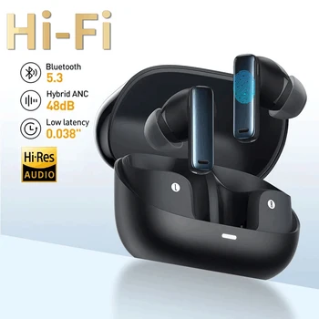 Bluetooth слушалка ANC С активно шумопотискане Качество на звука HIFI Пространствен звуков ефект, тъчпад Bluetooth слушалка в ухото, безжична