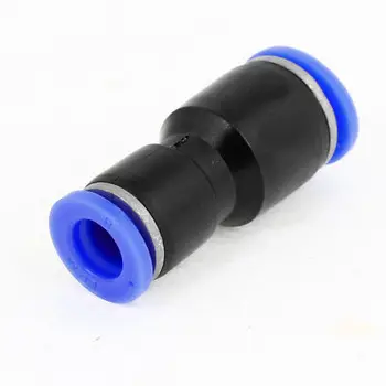 Быстроразъемные конектори 10 мм-8 мм, One Touch, направо конектор, син, черен