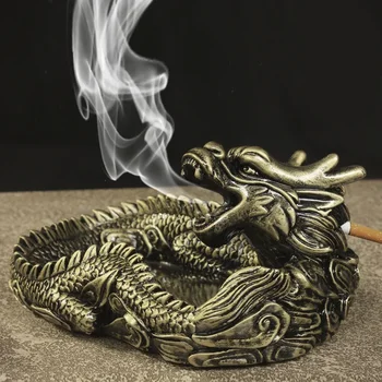 Креативен Дизайн на Уникална Преносим Пепелник за Дневна за интериора на Колата Домашна Рамка дракон пепелник в подарък за приятели