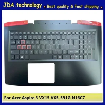 MEIARROW Нови/org калъфи за Acer Aspire VX15 VX5-591 VX5-591G N16C7 Акцент за ръце Горния капак на клавиатурата на САЩ /американска