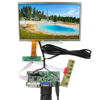 Такса LCD контролер DVI VGA с 10.1-инчов LCD екран 1366x768 с капацитивен сензорен панел