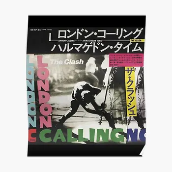 London Calling Japan The Clash Rock Джапа Постер Принт Ретро Декор Забавен къща Модерна стенни живопис Без рамка