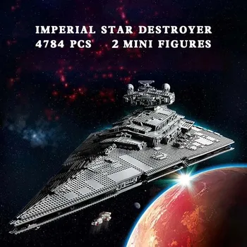 Съвместимост с UCS Imperial Star Destroyer 75252 Строителни блокове, тухли, играчка, Суперсовременное оръжия, космически кораб, Коледни подаръци