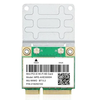 MPE-AXE3000H 5374 Mbps Wifi 6E Безжична карта AX210 Mini PCIE Wifi карта Bluetooth 5,2 802.11 AX 2,4 G/5G/6 Ghz Wlan Wifi карта
