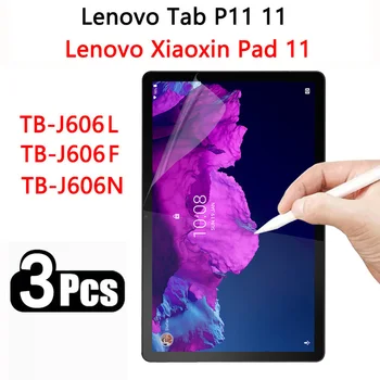 (3 опаковки) Книжен Филм За Lenovo Tab P11 11 2021 TB-J606F TB-J606N TB-J606L Защитно Фолио За екрана на таблета
