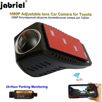 Jabriel Auto WiFi Автомобилна Камера 1080P автомобилен видеорекордер dash cam 24-часова записващо устройство за toyota corolla rav4 avensis t25 yaris chr Land Cruise