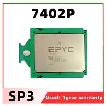 Процесор EPYC 7402P 2,8 Ghz, 24 Ядрото, 48 Потоци, 128 MB Кеш-памет, 180 W, DDR4-2666V С Жак sp3, Процесор За Дънната платка LGA4094 с Жак 1p