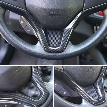 за Honda Vezel HR-V HRV 2015 2016 2017 Автомобили панел на волана, довършителни работи, украсени с пайети, изработени от въглеродни влакна