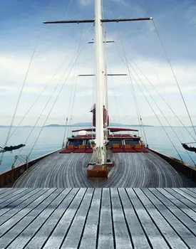 5x7ft Морска лодка в Синьото Небе Снимки на Декори, Реквизит за снимки Студиен фон
