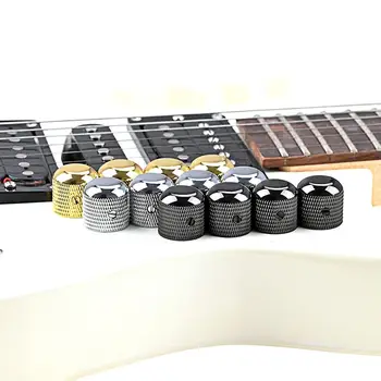 1 комплект тънкия китара дръжка с накрайник за отвертка Железни копчета за регулиране на силата на звука Капачка за електрическа китара Бас Аксесоари за музикални инструменти