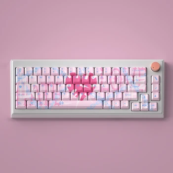 ECHOME Bleeding Love Keycap Set Creative PBT Боядисват Subbed Сладко Keyboard Cap Cherry Profile Custom Key Осп за Механична Клавиатура