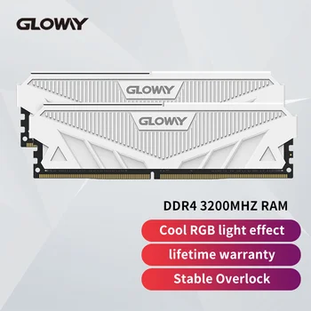Оперативна памет Gloway memoria ddr4 16 GB 8 GB памет тип α 2666 Mhz оперативна памет сиво и бяло 288Pin за настолни КОМПЮТРИ
