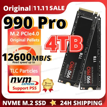 990 PRO SSD Nmve M2 512 GB, 1 TB Твърд диск Nvme M2 SSD, 2 TB 4 TB Твърд Диск M. 2 2280 PCIe 4.0 лаптоп pcie drive За PS5
