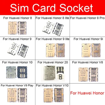 Адаптер Сим-карта За Huawei Honor 8 9 9I 10 20 V8 V9 V10 Play Lite Pro Четец на Карти с Памет Притежателя на Картата Гнездо За Ремонт на Гъвкави Ленти