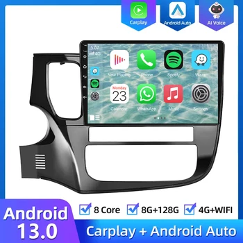 8G + 128G Android 13 Мултимедиен Плейър GPS Навигация За Mitsubishi Outlander 3 GF0W GG0W 2012 2013 2014 -2018 Авто Радио