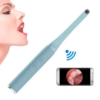 Визуален паста за инструмент с резолюция 1080p HD, Wi-Fi, Зубное огледало с led осветление, Инструмент за почистване на четка за зъби