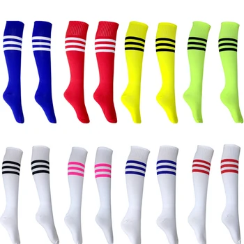 Футболни чорапи Висококачествени Памучни гамаши до коляното с дълга тръба, чорапи за футбол, бейзбол, бягане, спортни чорапи за възрастни