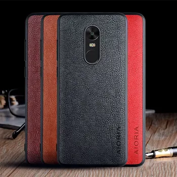 Калъф за Xiaomi Redmi 5 Plus funda luxury Vintage Leather skin capa мек калъф за телефон xiaomi redmi 5 case plus funda на корпуса