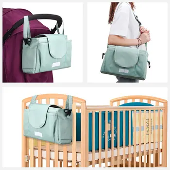 Детска количка, чанта за майките, градинска многофункционална чанта за съхранение на бутилки, водоустойчив найлон подвесная чанта, улични аксесоари за майката и детето