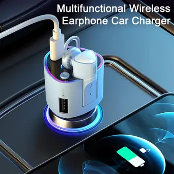 1 комплект зарядно за кола за телефон е Удобна стабилен изход Потискане на глас Мобилен аксесоар 5.0 Слушалки, Зарядно за телефон Автомобилни аксесоари