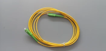 Скок оптичен кабел SC, оптичен пач кабел, симплексный однорежимный 9/125 SC/APC, SC/APC 3M