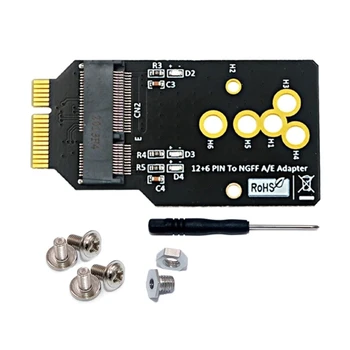 Актуализиран модул WIFI6 до 12 + 6-контактен адаптер, съвместим с десктоп мрежова карта AX200 / 201 / 210, модул WIFI6 H7EC