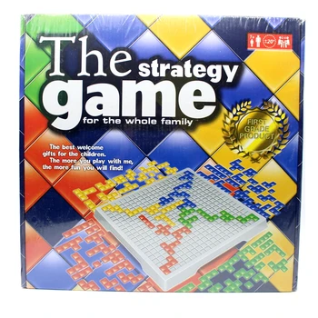 Стратегическа игра Blokus, настолна игра, забавни играчки, играта 484 квадрат, в която е лесно да се играе на деца, игри на закрито серия Russian Box