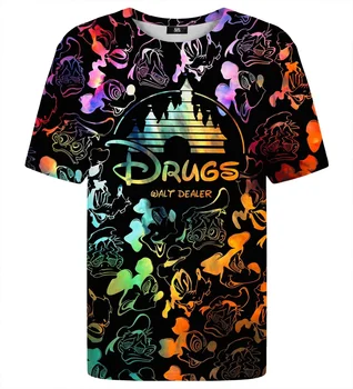 Тениска Drugs Walt Dealer Disney 3D Тениска За Мъже И Жени, Модни и Ежедневни тениска на 